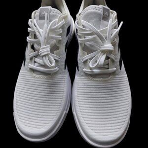 Adidas Crazyflight size 8.5 women white/black stripes Pickleball shoes